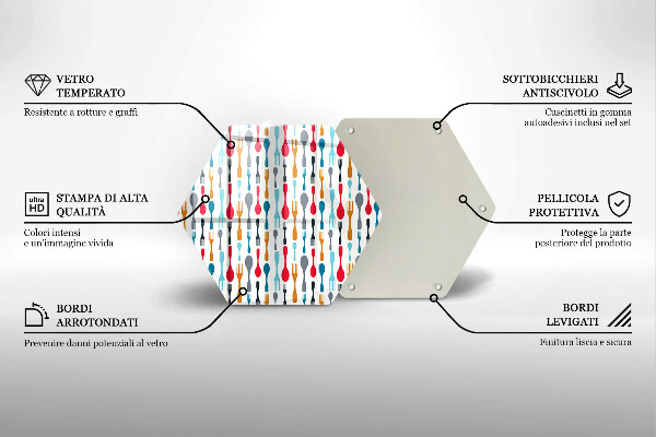 Protège plaque de cuisson Illustration de cuillère