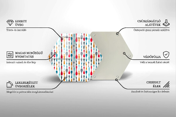 Protège plaque de cuisson Illustration de cuillère