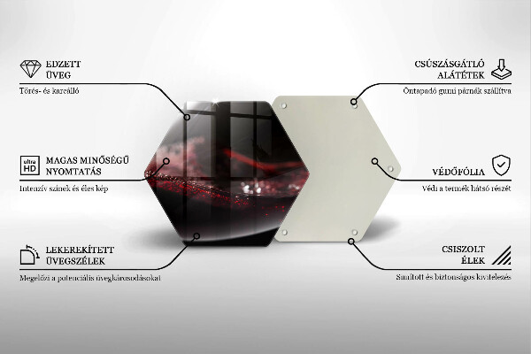 Protège plaque de cuisson Vin rouge dans un verre