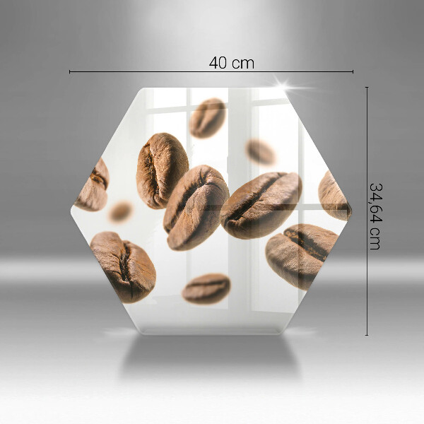 Protège plaque de cuisson Grains de café