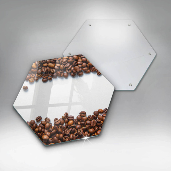 Protège plaque de cuisson Grains de café