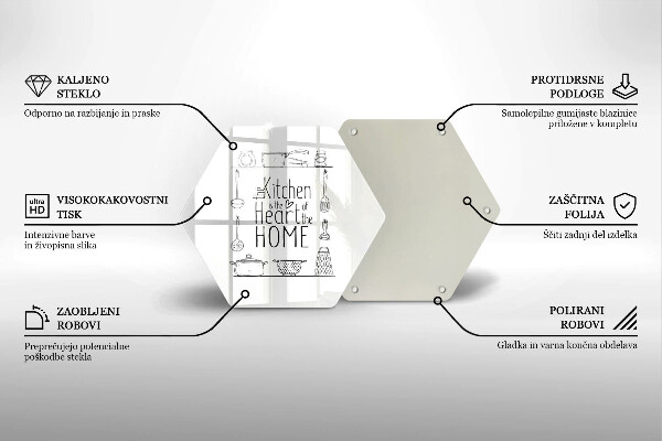 Protège plaque de cuisson Inscription phrase