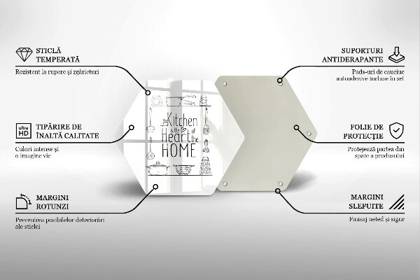 Protège plaque de cuisson Inscription phrase