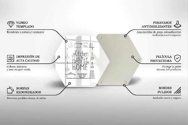 Protège plaque de cuisson Inscription phrase