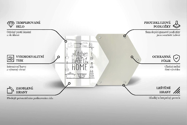 Protège plaque de cuisson Inscription phrase