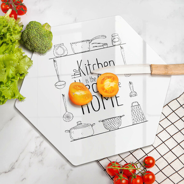 Protège plaque de cuisson Inscription phrase