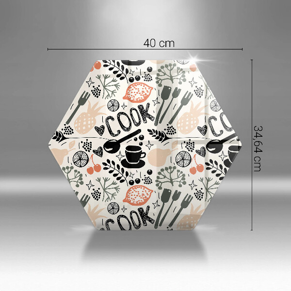 Protège plaque de cuisson Motif de cuisine de dessin animé