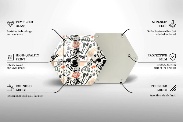 Protège plaque de cuisson Motif de cuisine de dessin animé