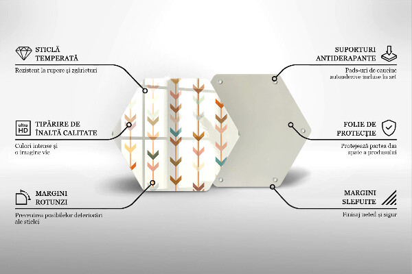 Protège plaque de cuisson Éléments géométriques