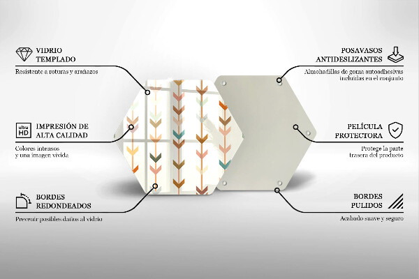 Protège plaque de cuisson Éléments géométriques