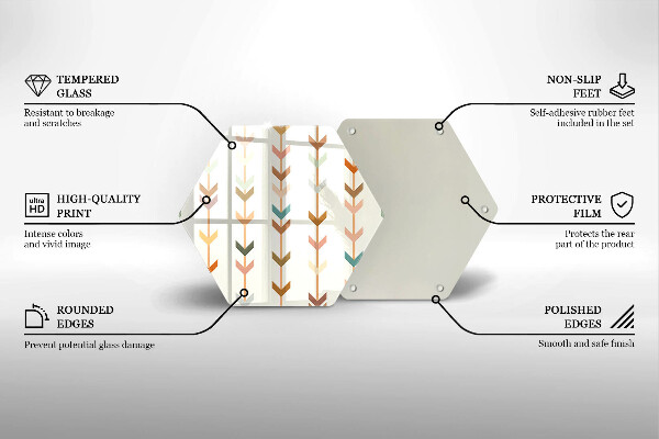 Protège plaque de cuisson Éléments géométriques