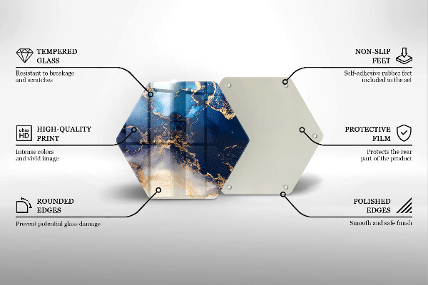 Protège plaque de cuisson Abstraction de marbre