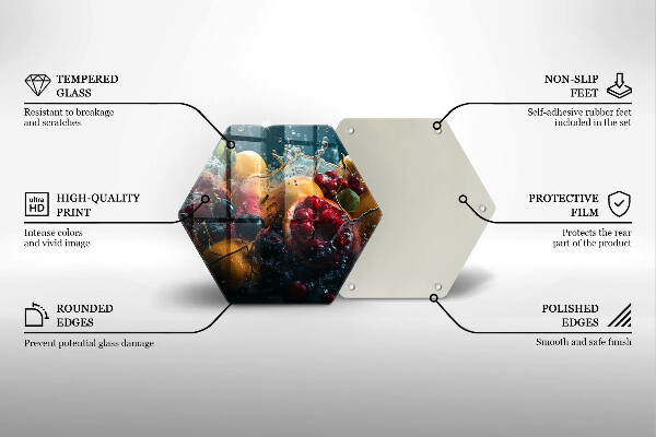 Protège plaque de cuisson Fruits dans l'eau