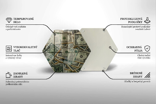 Protège plaque de cuisson Argent dollars