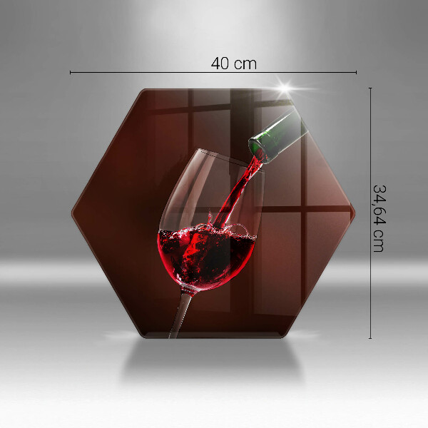 Protège plaque de cuisson Un verre de vin