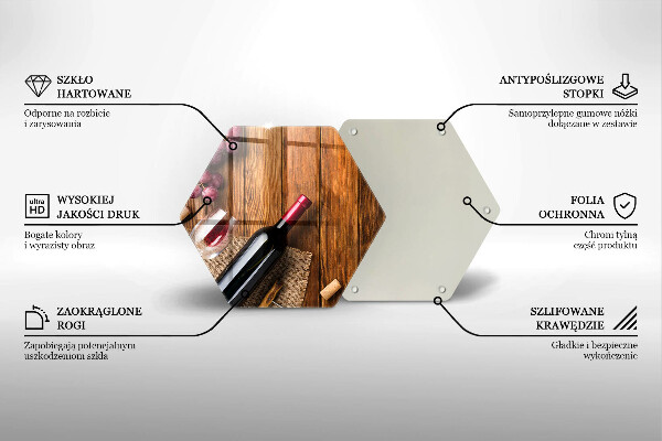 Protège plaque de cuisson Une bouteille de vin rouge