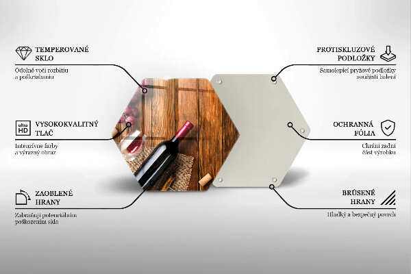 Protège plaque de cuisson Une bouteille de vin rouge