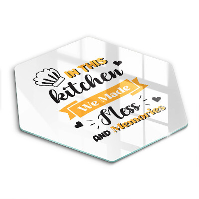 Protège plaque de cuisson In this kitchen we made mess and memories