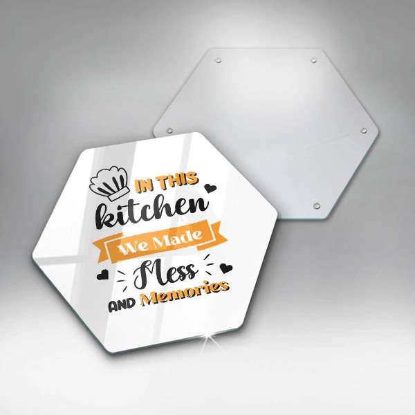 Protège plaque de cuisson In this kitchen we made mess and memories