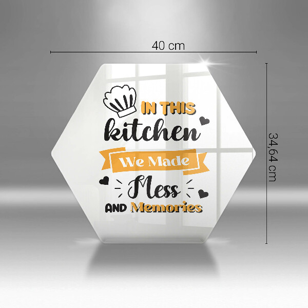 Protège plaque de cuisson In this kitchen we made mess and memories