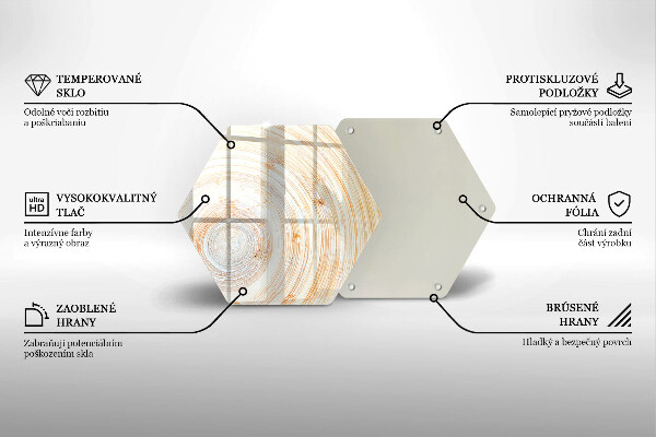 Protège plaque de cuisson Texture du bois
