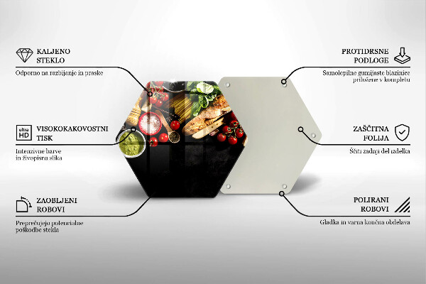 Protège plaque de cuisson Ingrédients et épices italiens