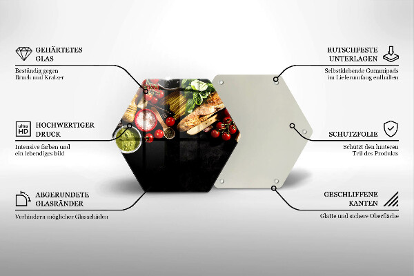 Protège plaque de cuisson Ingrédients et épices italiens