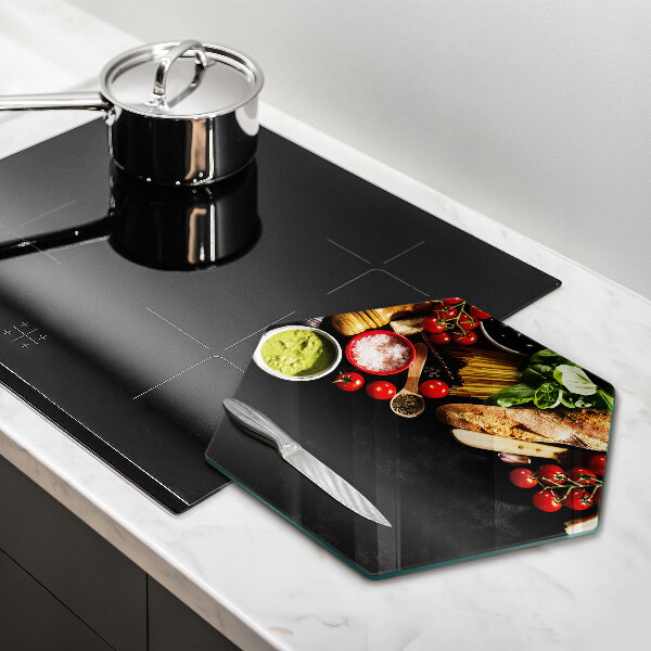 Protège plaque de cuisson Ingrédients et épices italiens