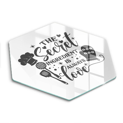 Protège plaque de cuisson Inscription phrase