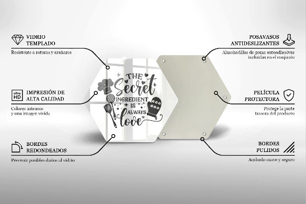 Protège plaque de cuisson Inscription phrase