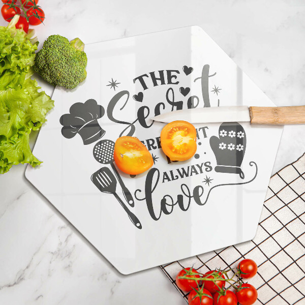 Protège plaque de cuisson Inscription phrase