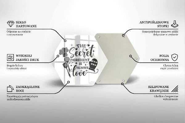 Protège plaque de cuisson Inscription phrase