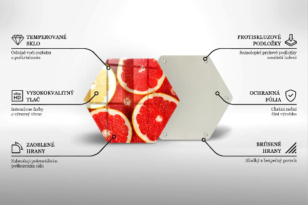 Protège plaque de cuisson Tranches de pamplemousse