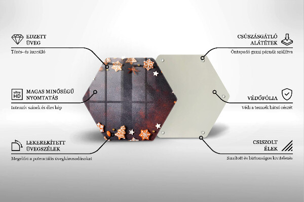 Protège plaque de cuisson Noël en pain d'épice