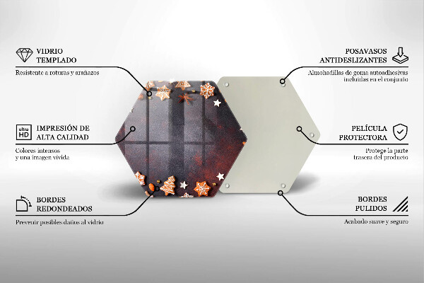 Protège plaque de cuisson Noël en pain d'épice