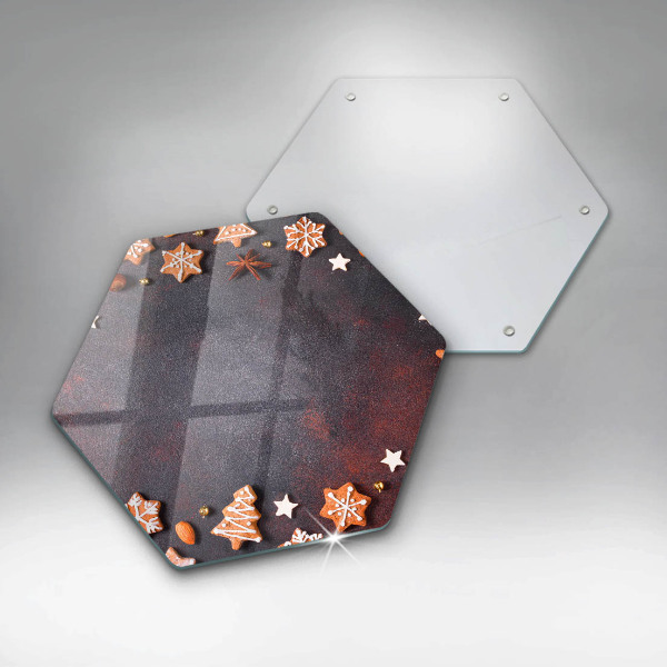 Protège plaque de cuisson Noël en pain d'épice