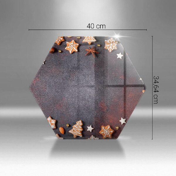 Protège plaque de cuisson Noël en pain d'épice