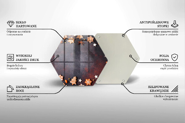 Protège plaque de cuisson Noël en pain d'épice