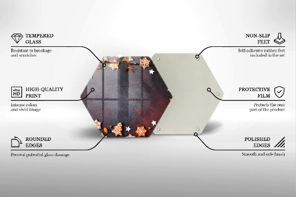 Protège plaque de cuisson Noël en pain d'épice