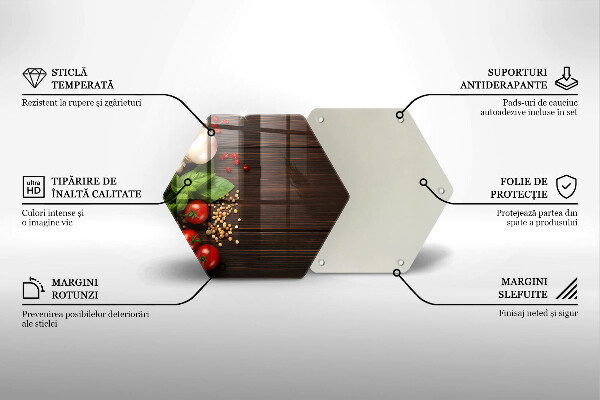 Protège plaque de cuisson Des légumes sur la table