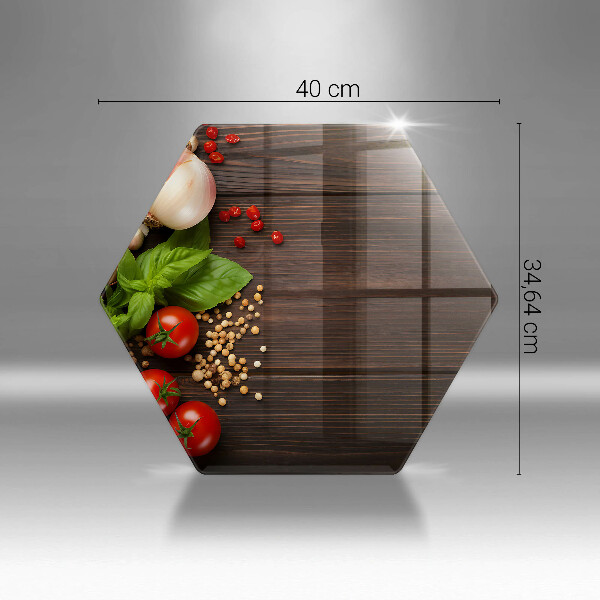 Protège plaque de cuisson Des légumes sur la table