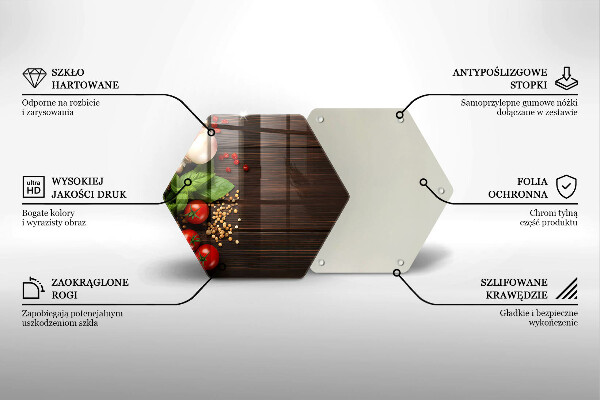 Protège plaque de cuisson Des légumes sur la table