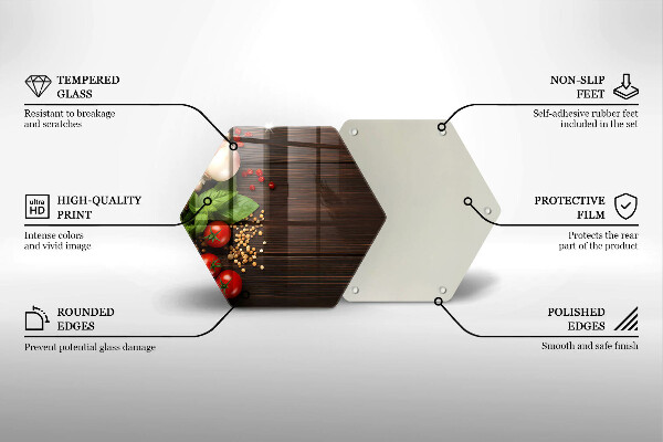 Protège plaque de cuisson Des légumes sur la table