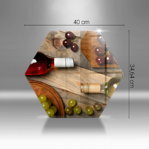 Protège plaque de cuisson Bouteilles de vin et raisins