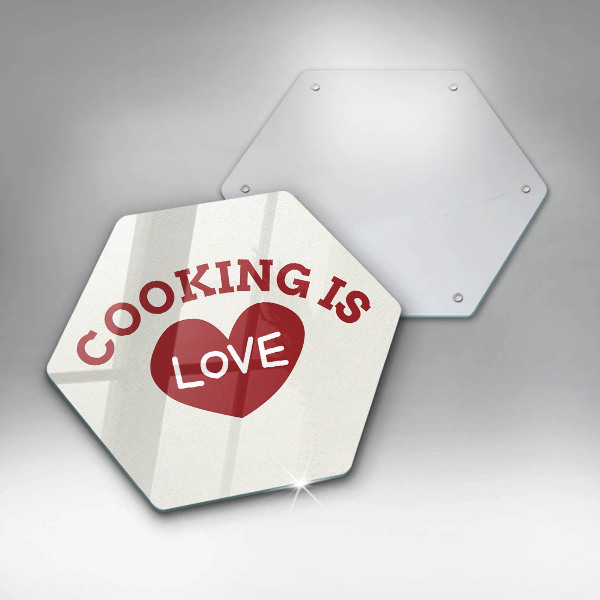 Protège plaque de cuisson Cooking is love