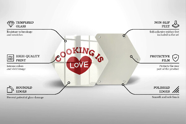 Protège plaque de cuisson Cooking is love
