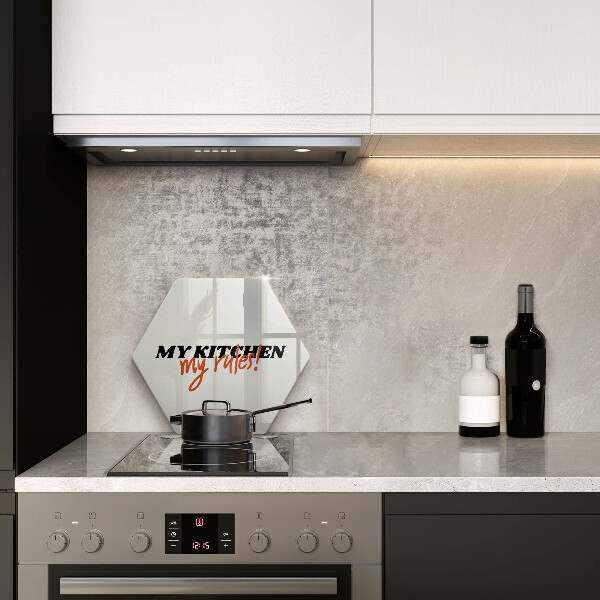 Protège plaque de cuisson My kitchen my rules