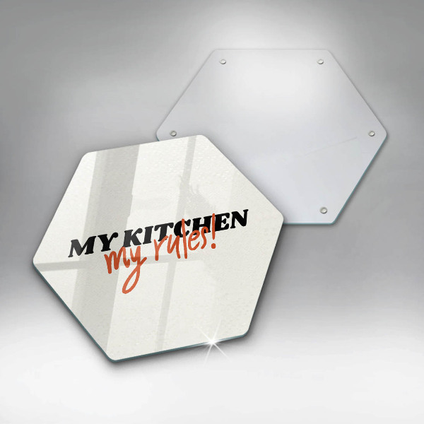 Protège plaque de cuisson My kitchen my rules