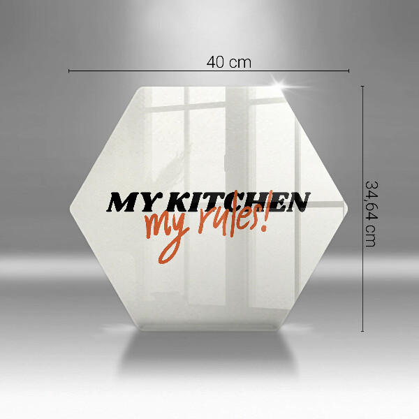 Protège plaque de cuisson My kitchen my rules