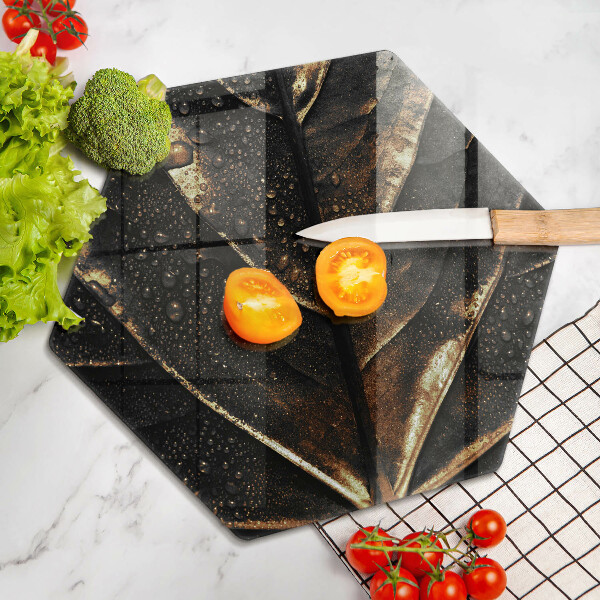 Protège plaque de cuisson Feuille d'or